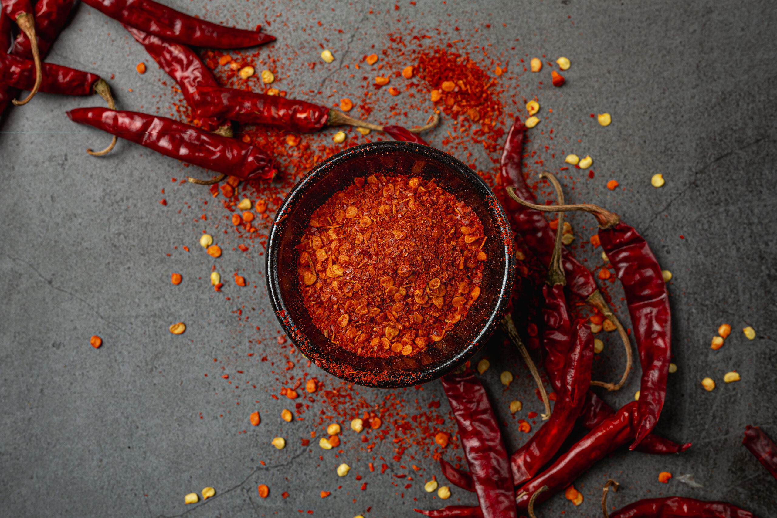 Smooth red chilli paste made from Kashmiri type red chillies with deep red color and mild spiciness