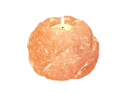 Textured Round Candle Holder by alfah salts