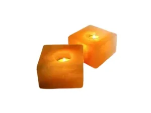 Square Shape Salt Candle Holders by alfah salts